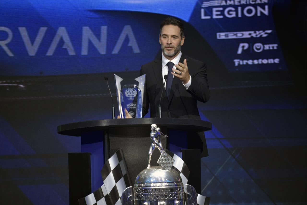Jimmie Johnson, Rookie of the Year - 106th Indianapolis 500 Victory Celebration - By: Walt Kuhn -- Photo by: Walt Kuhn