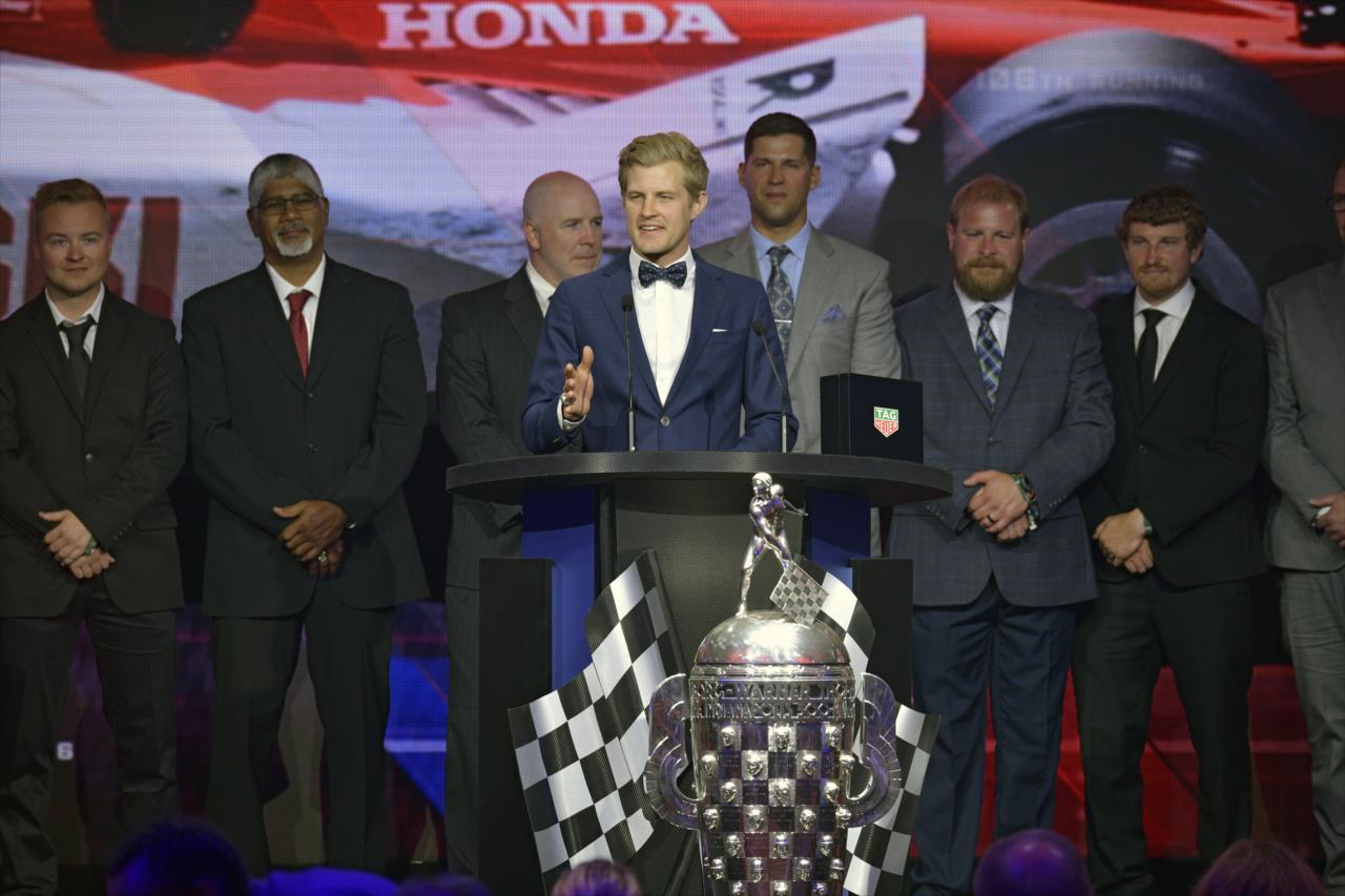Marcus Ericsson with Chip Ganassi Racing - 106th Indianapolis 500 Victory Celebration - By: Walt Kuhn -- Photo by: Walt Kuhn