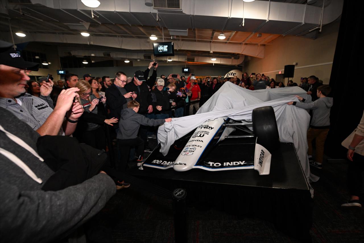 CW Show Car unveiled at Indy 500 - 100 Days Out Fan Party - By: James Black -- Photo by: James  Black