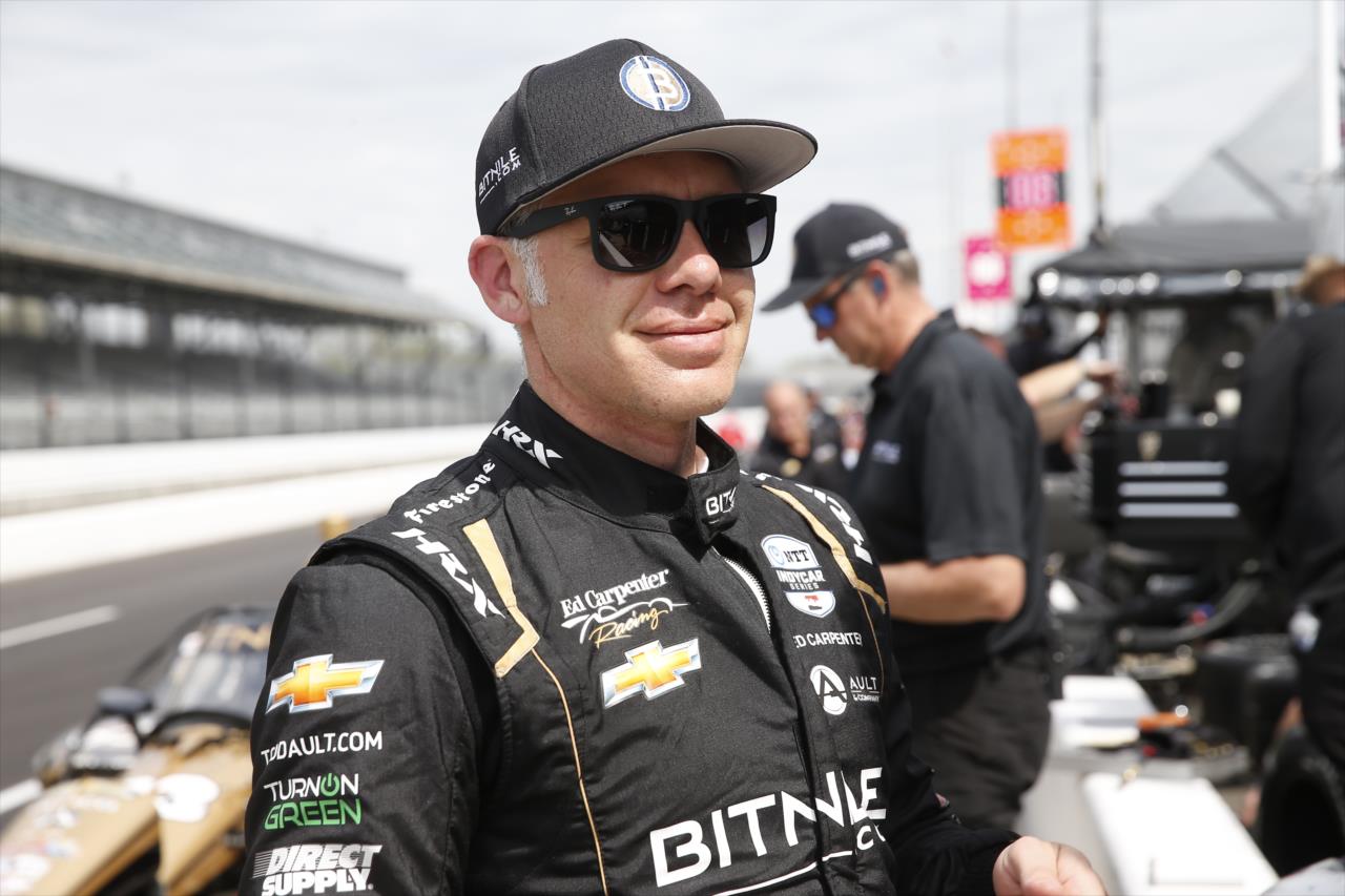 Ed Carpenter on pit road at Indianapolis. - Indianapolis 500 Open Test - By: Chris Jones -- Photo by: Chris Jones