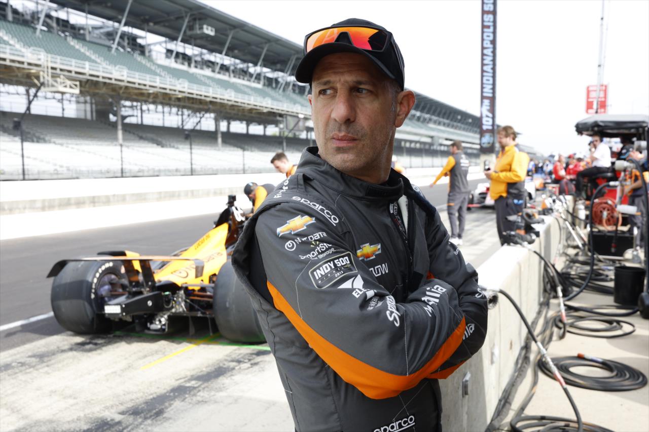 Tony Kanaan on pit road at Indianapolis. - Indianapolis 500 Open Test - By: Chris Jones -- Photo by: Chris Jones