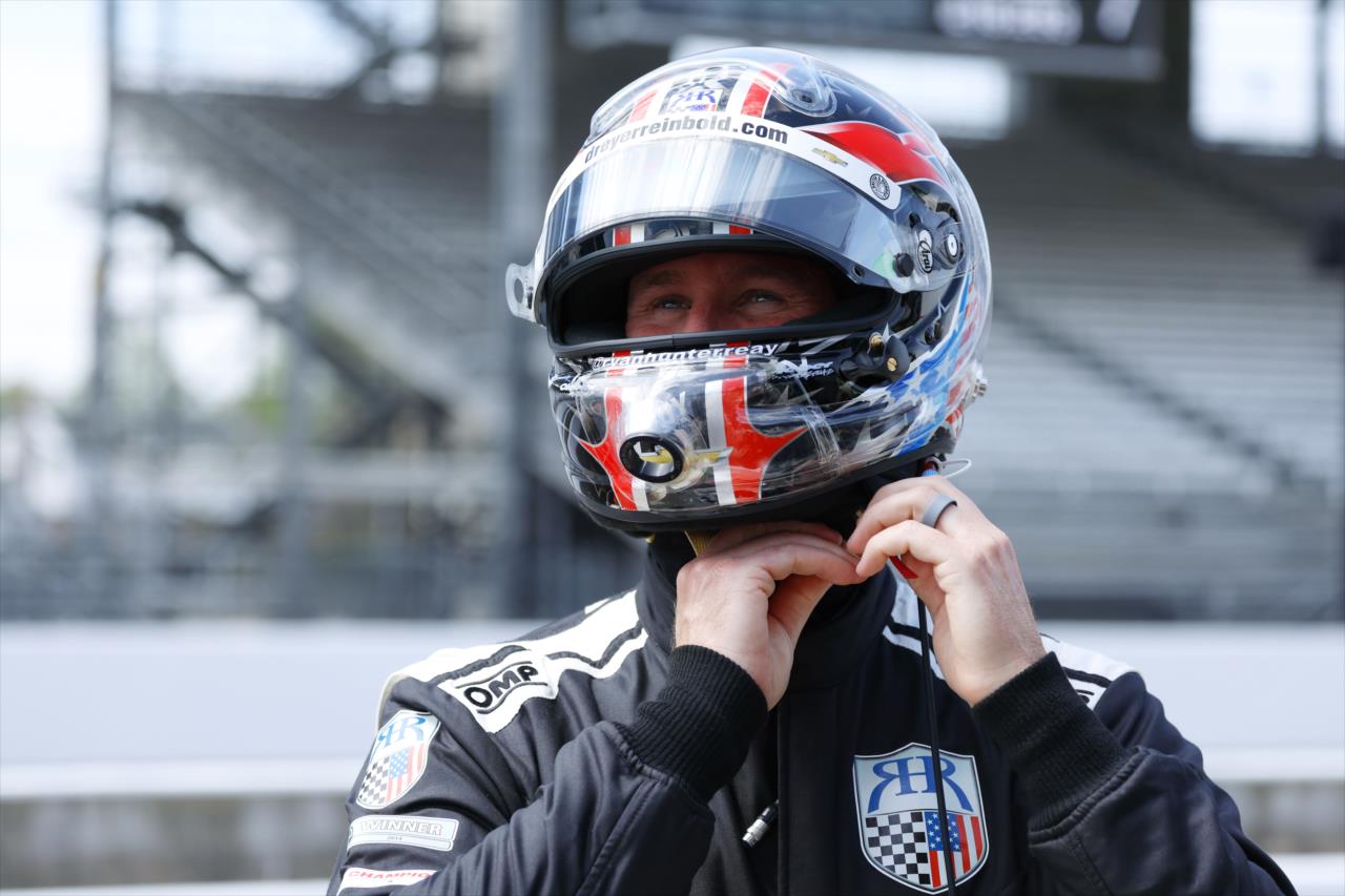 Ryan Hunter-Reay prepares to test at Indianapolis. - Indianapolis 500 Open Test - By: Chris Jones -- Photo by: Chris Jones