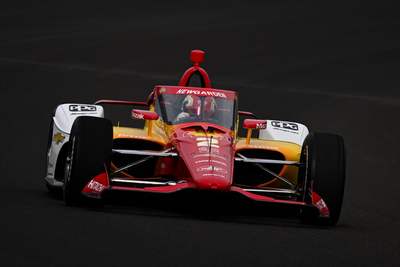 Josef Newgarden on track at Indianapolis. - Indianapolis 500 Open Test - By: James Black -- Photo by: James  Black