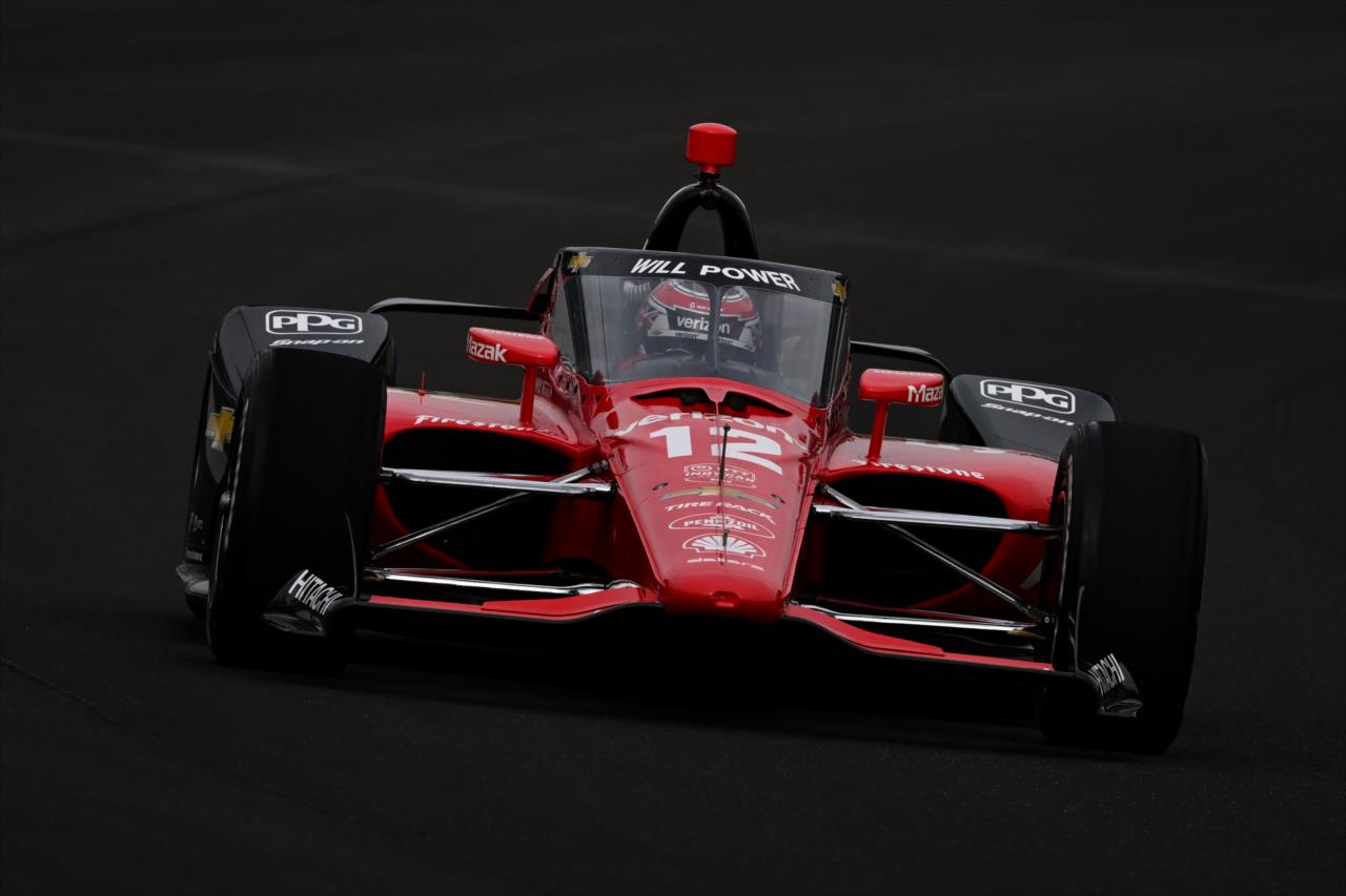 Will Power testing at Indianapolis. - Indianapolis 500 Open Test - By: James Black -- Photo by: James  Black