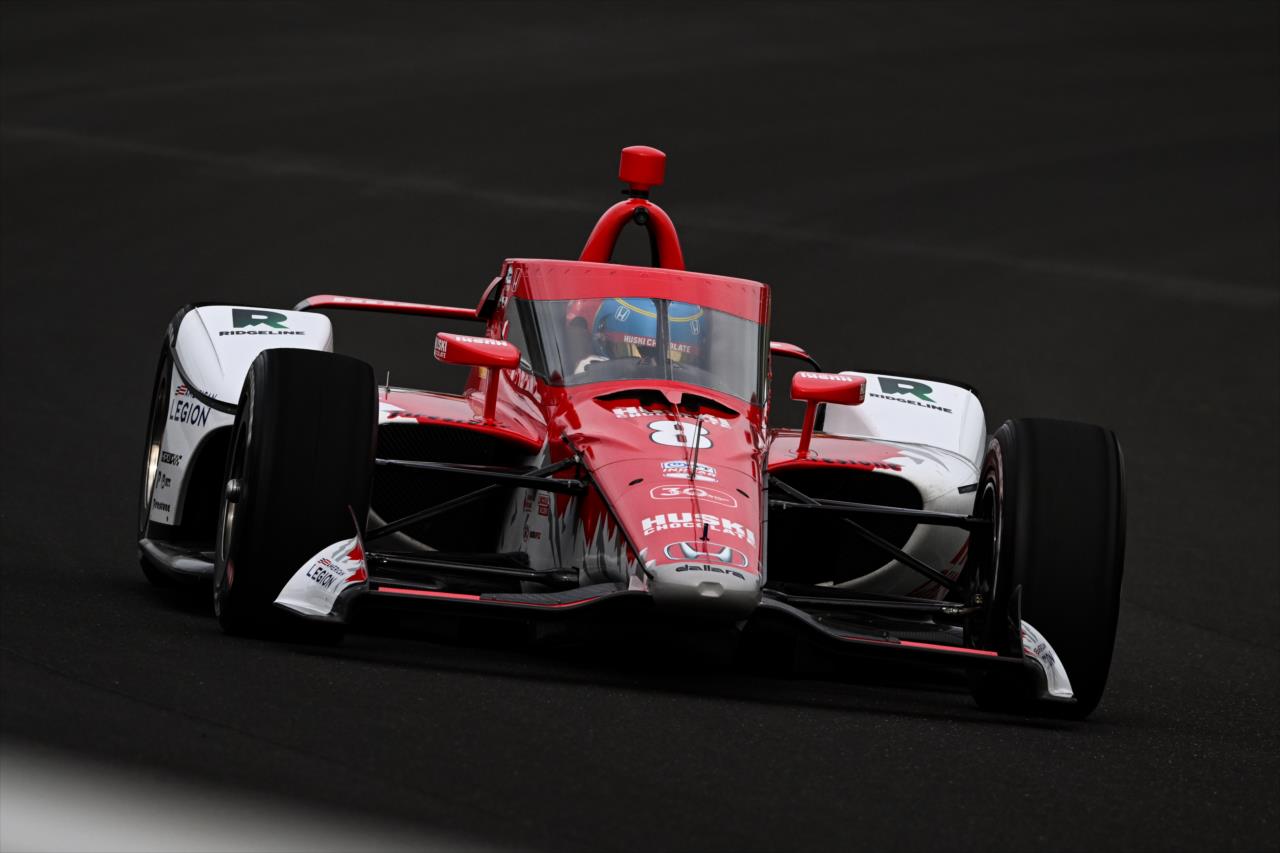 2022 Indianapolis 500 winner Marcus Ericsson on track in April testing. - Indianapolis 500 Open Test - By: James Black -- Photo by: James  Black