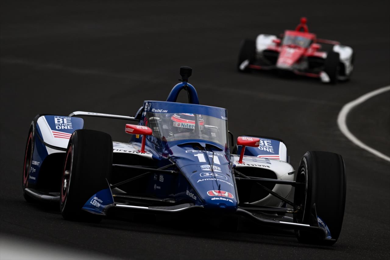Takuma Sato in testing at Indianapolis. - Indianapolis 500 Open Test - By: James Black -- Photo by: James  Black