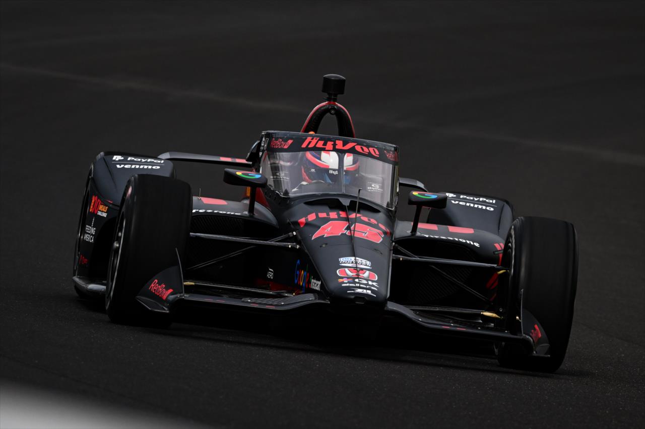 Christian Lundgaard participates in the April test at Indianapolis. - Indianapolis 500 Open Test - By: James Black -- Photo by: James  Black