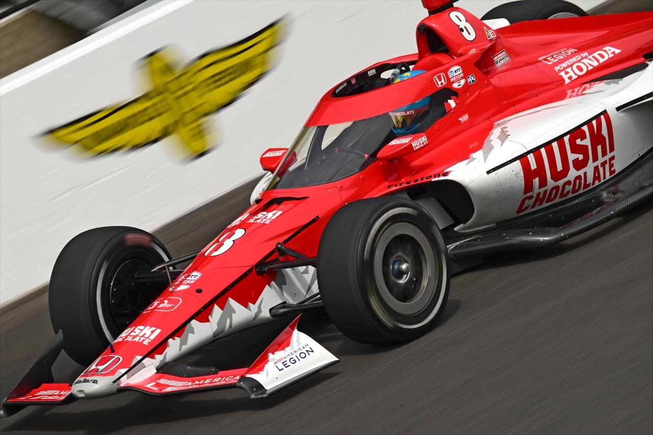 Marcus Ericsson at speed in Indianapolis. - Indianapolis 500 Open Test - By: Walt Kuhn -- Photo by: Walt Kuhn