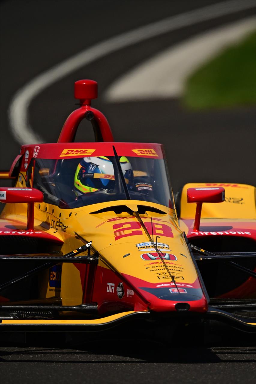 Romain Grosjean takes to the Indianapolis Motor Speedway. - Indianapolis 500 Open Test - By: Walt Kuhn -- Photo by: Walt Kuhn