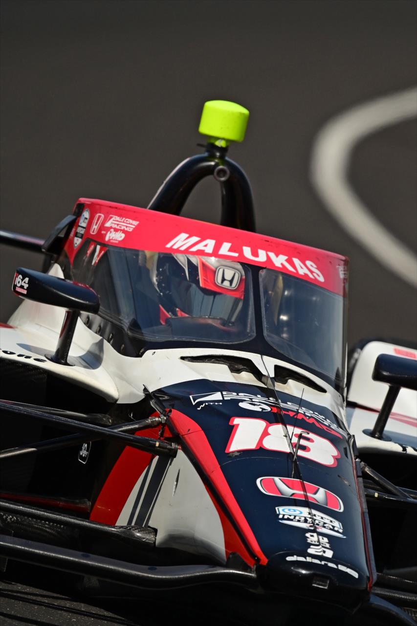 David Malukas on track at Indianapolis - Indianapolis 500 Open Test - By: Walt Kuhn -- Photo by: Walt Kuhn