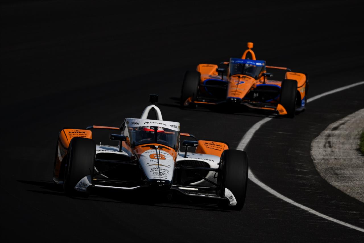Felix Rosenqvist and Alexander Rossi - Indianapolis 500 Open Test - By: James Black -- Photo by: James  Black