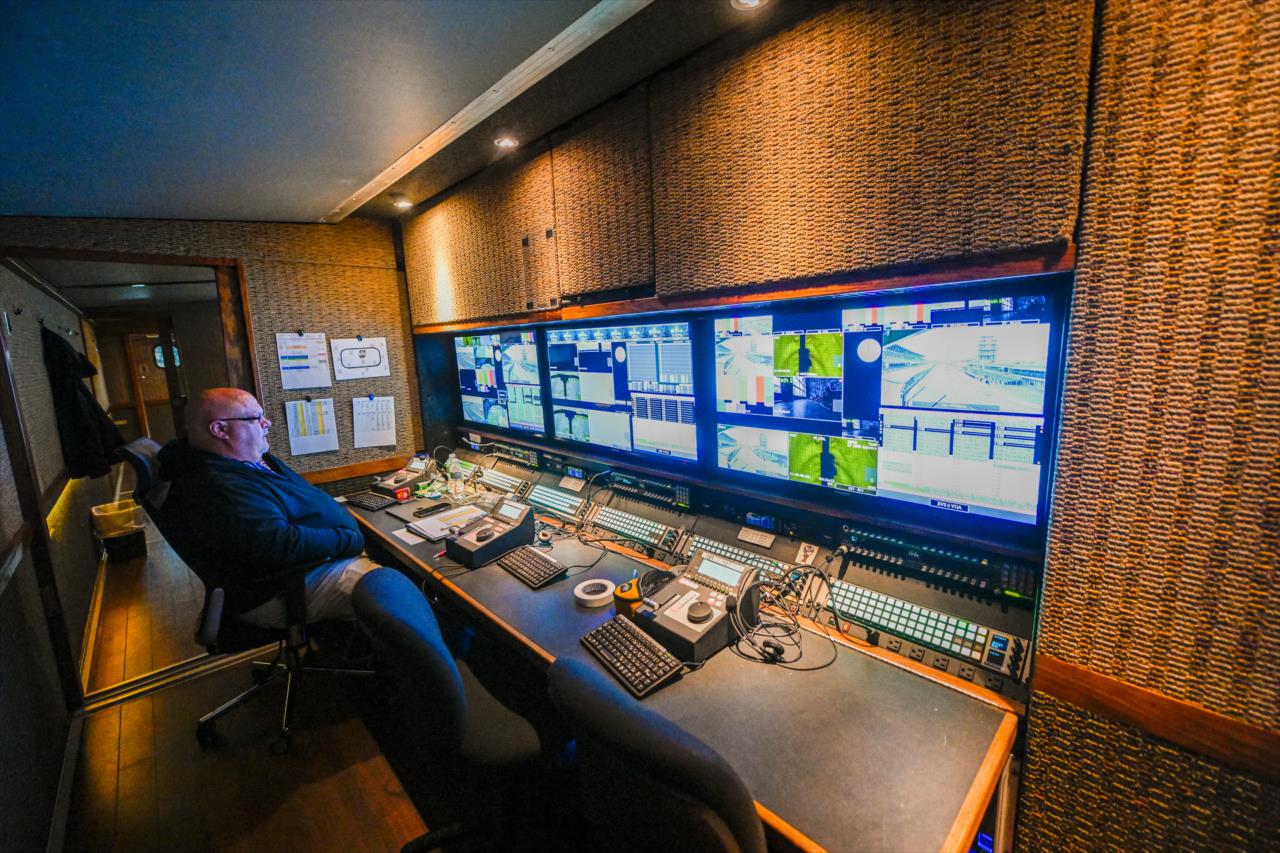 Behind the scenes of Indianapolis Motor Speedway Productions - Indianapolis 500 Practice - By: Doug Mathews -- Photo by: Doug Mathews