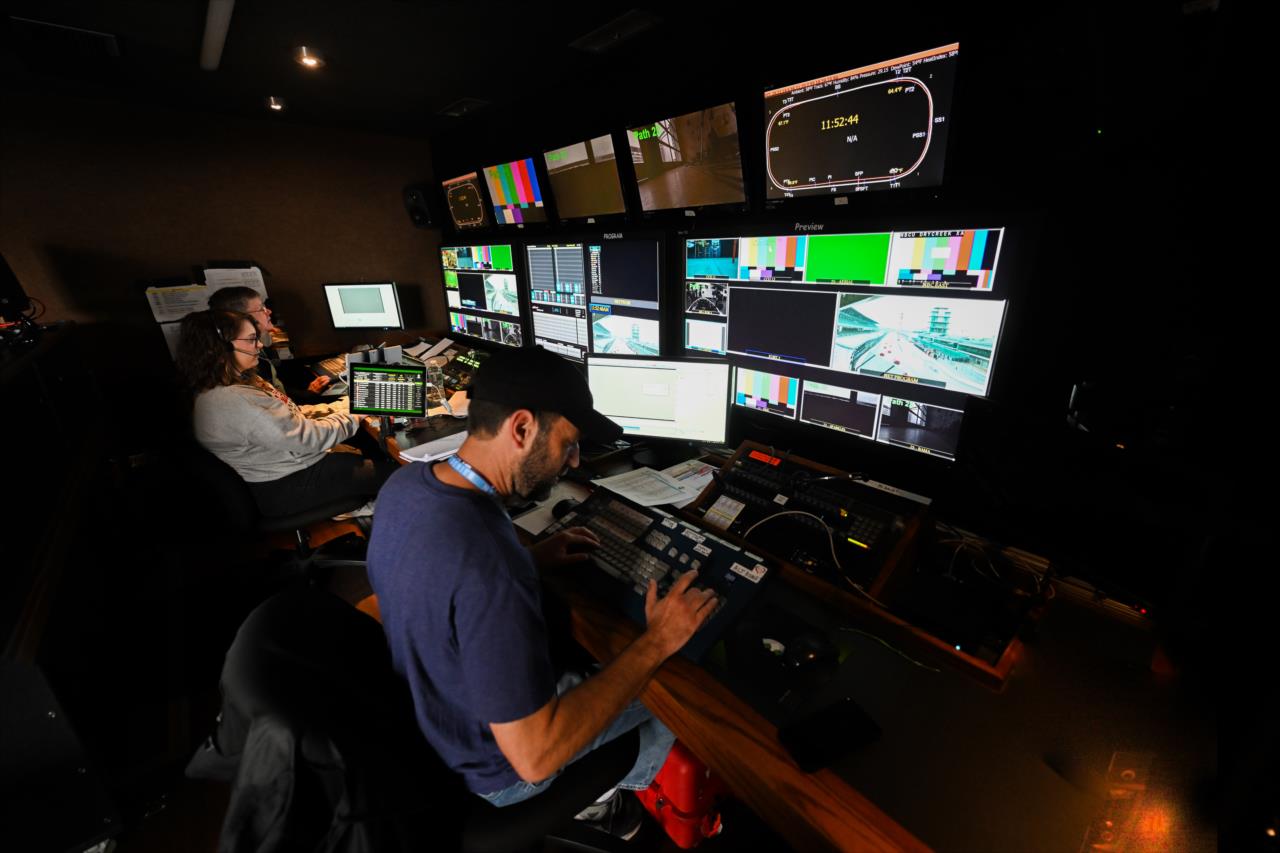 Behind the scenes of Indianapolis Motor Speedway Productions - Indianapolis 500 Practice - By: Doug Mathews -- Photo by: Doug Mathews