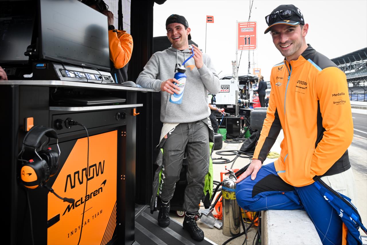 Pato O'Ward and Alexander Rossi - Indianapolis 500 Practice - By: James Black -- Photo by: James  Black
