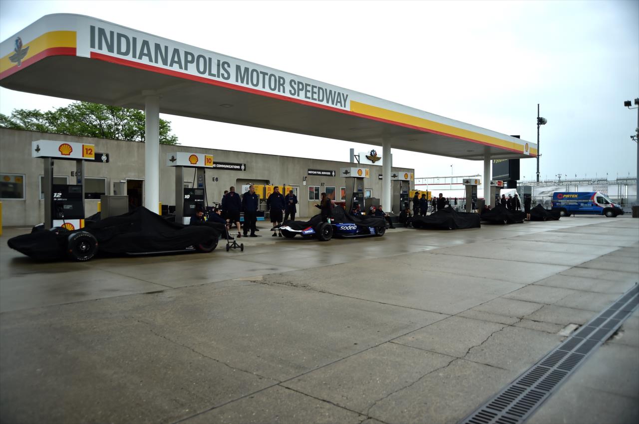 Shell Fuel Station in Gasoline Alley - Indianapolis 500 Practice - By: Mike Young -- Photo by: Mike Young