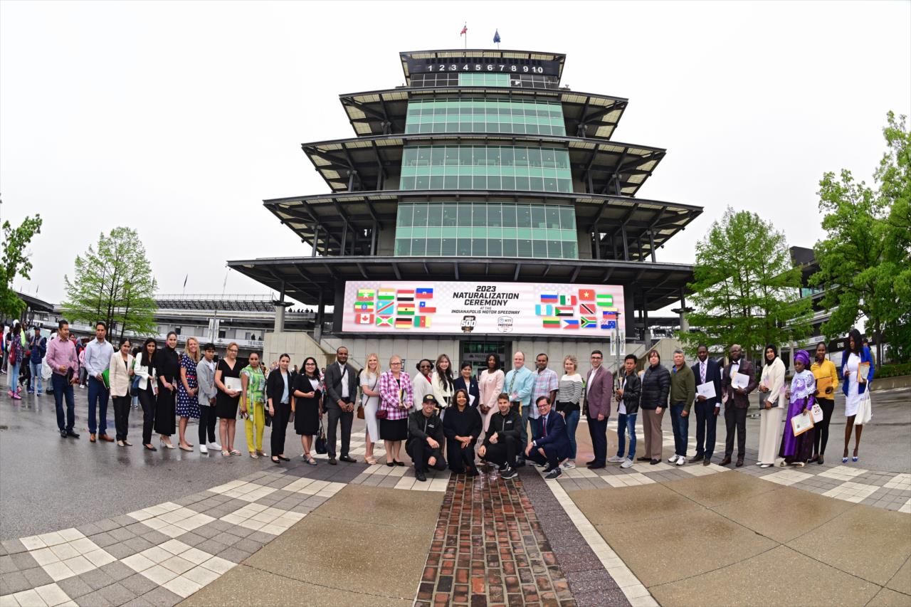 Naturalization Ceremony at the Indianapolis Motor Speedway - Indianapolis 500 Practice - By: Walt Kuhn -- Photo by: Walt Kuhn