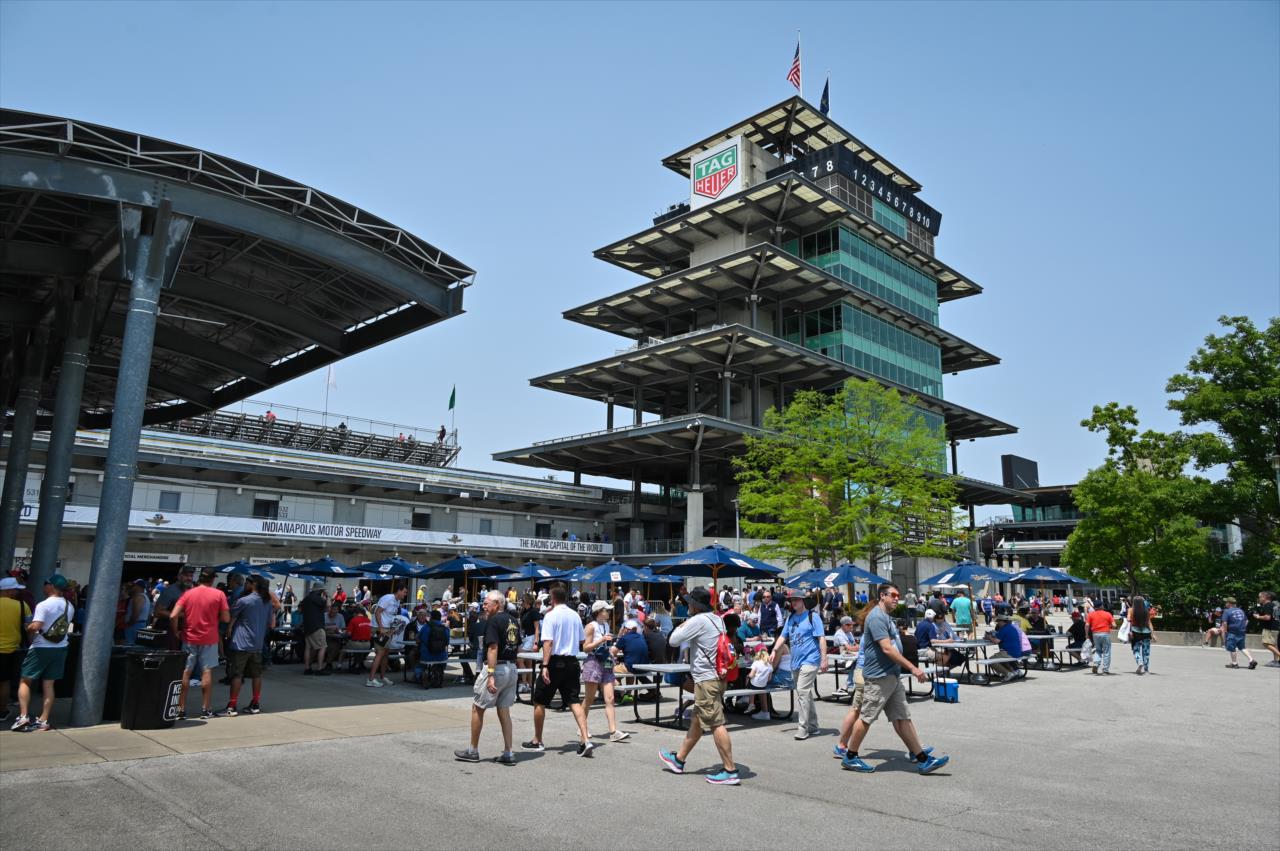 Pagoda Plaza - Indianapolis 500 Practice - By: Dana Garrett -- Photo by: Dana Garrett