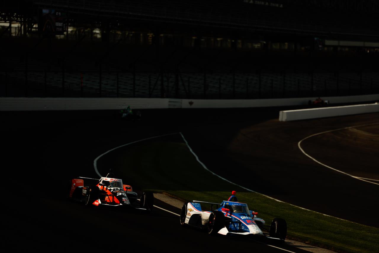 Jack Harvey and Stefan Wilson - Indianapolis 500 Practice - By: Joe Skibinski -- Photo by: Joe Skibinski