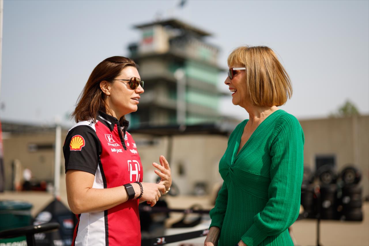 Lt. Governor Suzanne Crouch with Katherine Legge - Indianapolis 500 Practice - By: Joe Skibinski -- Photo by: Joe Skibinski