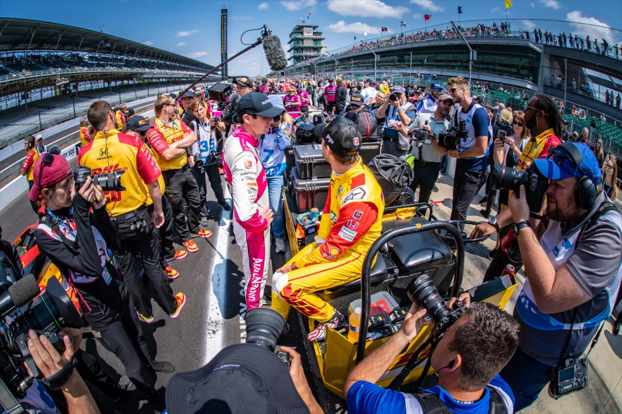 Kyle Kirkwood and Romain Grosjean - Indianapolis 500 Qualifying Day 1 - By: Karl Zemlin -- Photo by: Karl Zemlin
