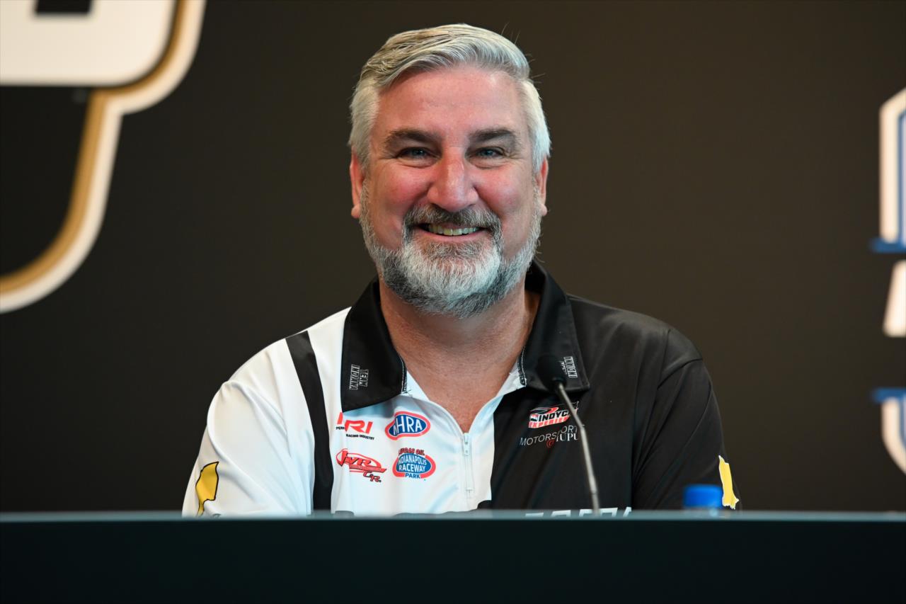Indiana Governor Eric Holcomb - Indianapolis 500 Practice - By: James Black -- Photo by: James  Black