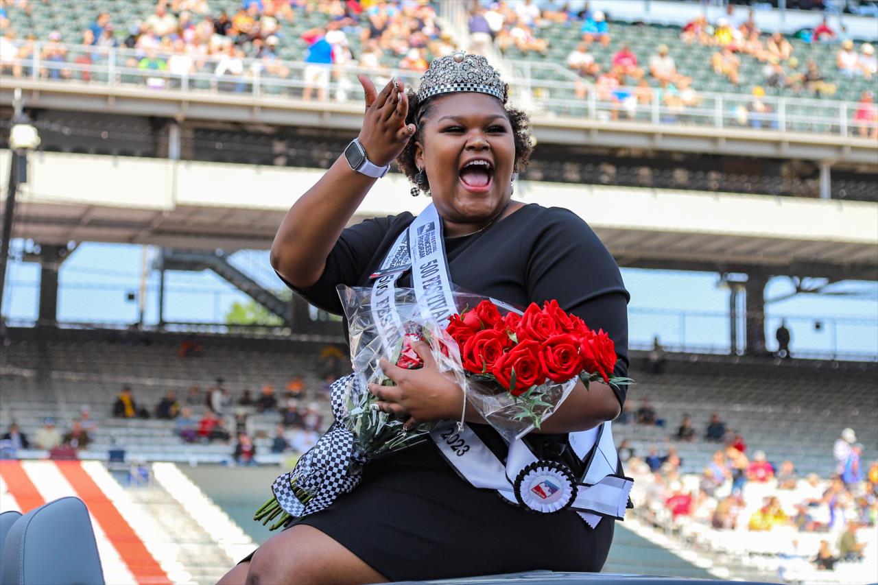 500 Festival Queen Scholar Mykah Coleman -  - PPG Presents Armed Forces Qualifying - By: Aaron Skillman -- Photo by: Aaron Skillman