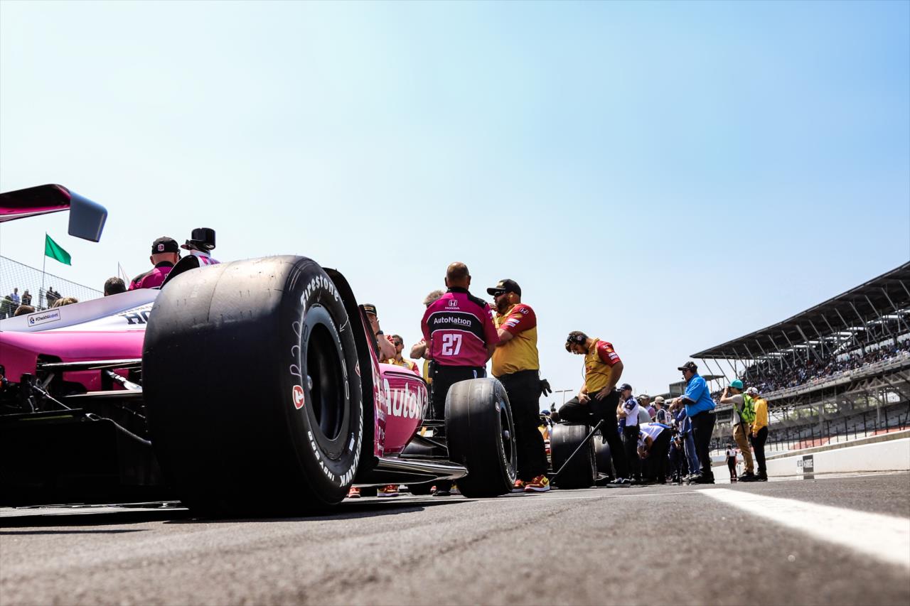 A busy pit lane prior to qualifications - Indianapolis 500 Qualifying Day 1 - By: Aaron Skillman -- Photo by: Aaron Skillman