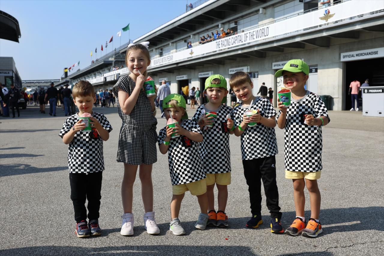Young fans show their racing spirit - Indianapolis 500 Qualifying Day 1 - By: Chris Jones -- Photo by: Chris Jones