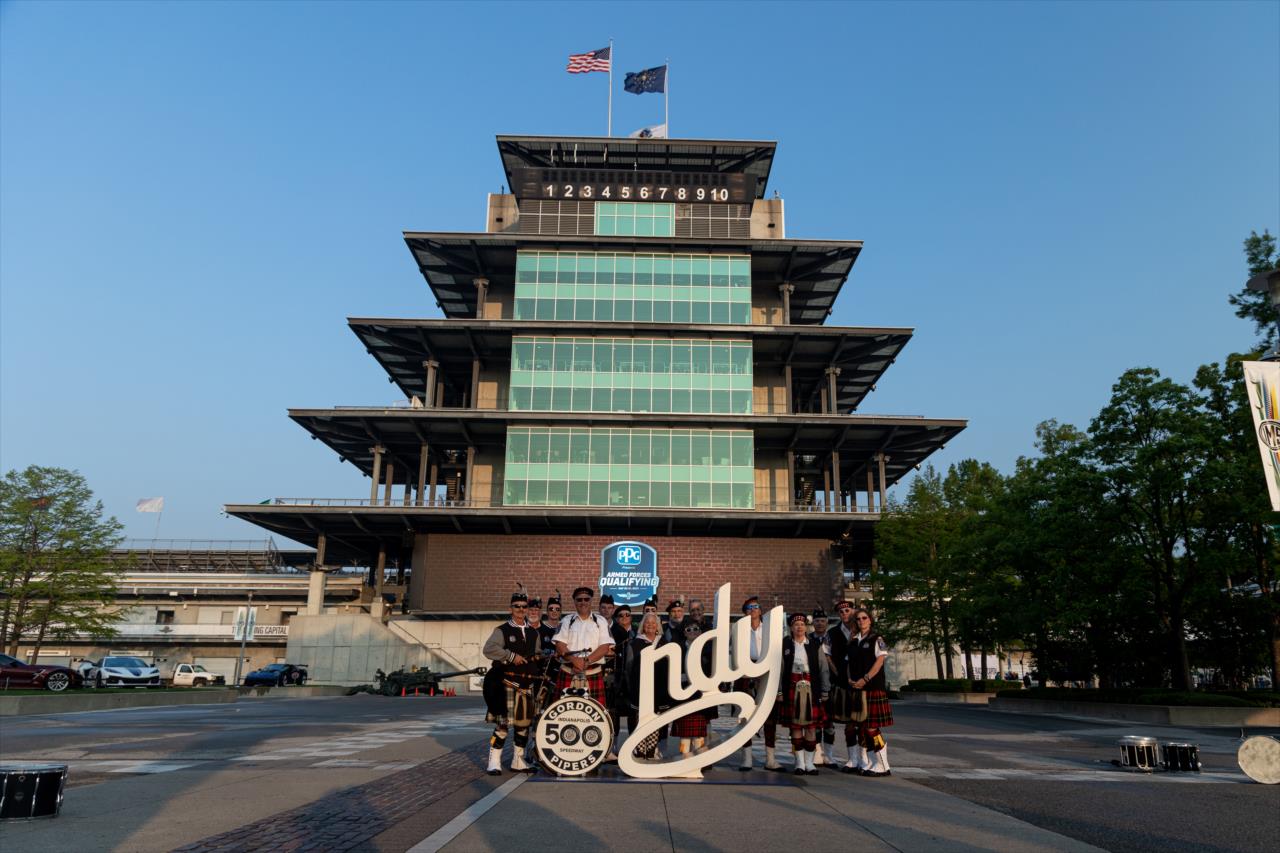 Gordon Pipers - Indianapolis 500 Qualifying Day 1 - By: Travis Hinkle -- Photo by: Travis Hinkle