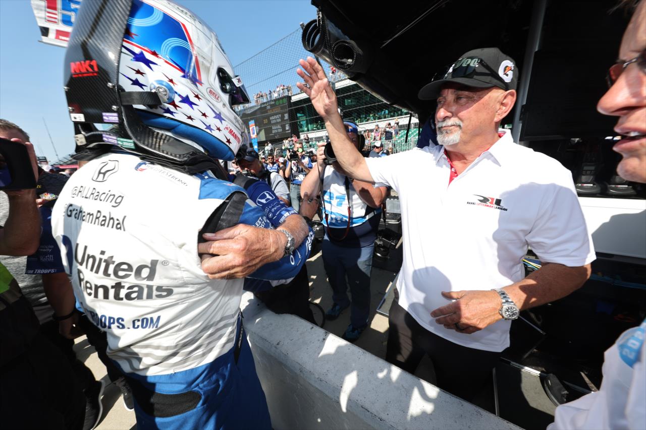 Graham Rahal and Bobby Rahal - PPG Presents Armed Forces Qualifying - By: Chris Owens -- Photo by: Chris Owens