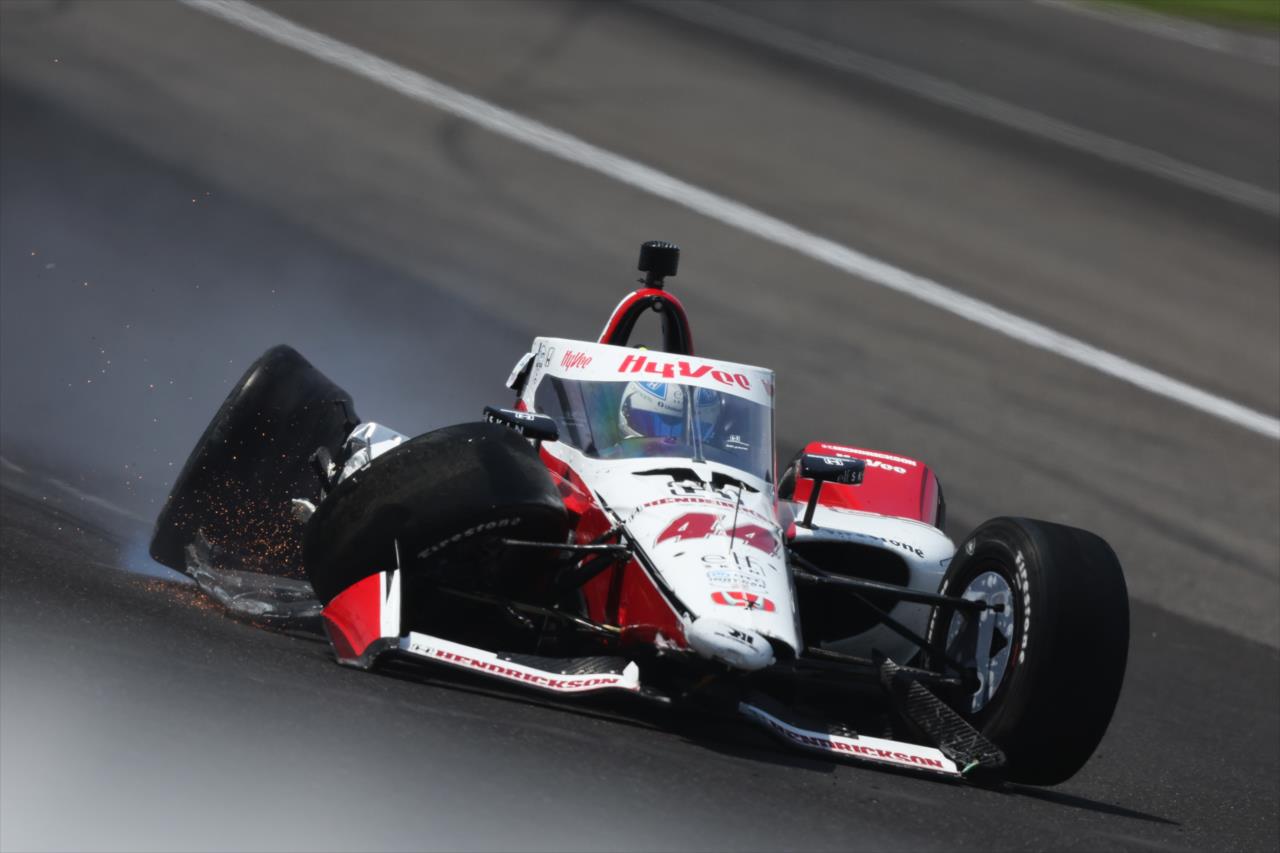 Katherine Legge Incident - Indianapolis 500 Practice - By: Chris Owens -- Photo by: Chris Owens