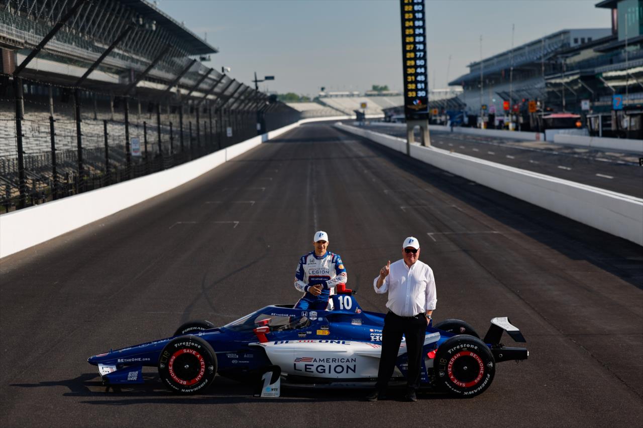 Alex Palou and Chip Ganassi - Indianapolis 500 Front Row Photoshoot - By: Joe Skibinski -- Photo by: Joe Skibinski