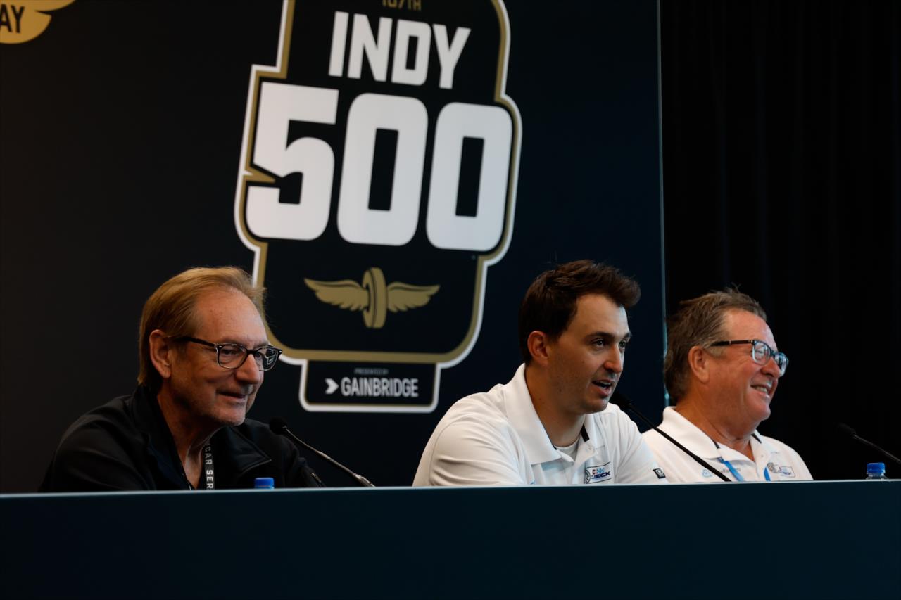 Dennis Reinbold, Graham Rahal and Don Cusick - Dreyer & Reinbold Racing Announces Graham Rahal As Indianapolis 500 Driver - By: Joe Skibinski -- Photo by: Joe Skibinski