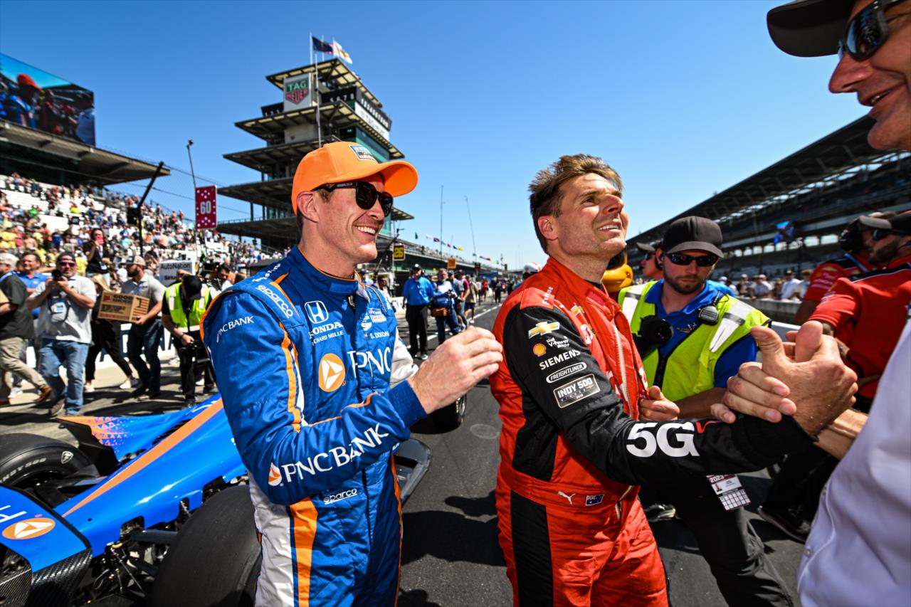 Scott Dixon and Will Power - Miller Lite Carb Day Pit Stop Challenge - By: James Black -- Photo by: James  Black