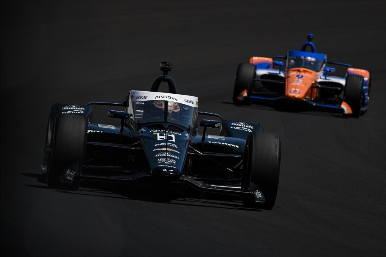 Pato O'Ward and Scott Dixon - Miller Lite Carb Day - By: James Black -- Photo by: James  Black