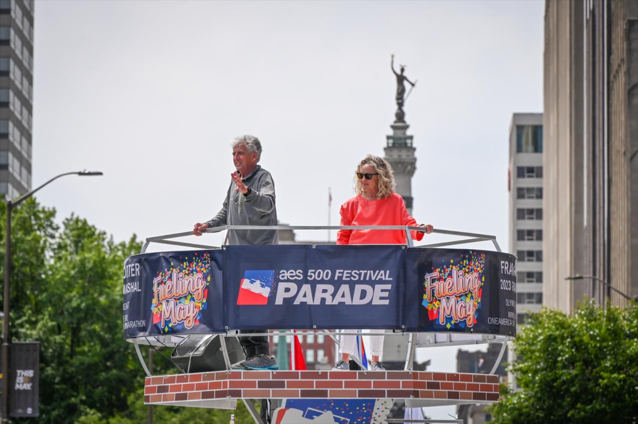 Grand Marshal Frank Shorter - 500 Festival Parade - By: Doug Mathews -- Photo by: Doug Mathews