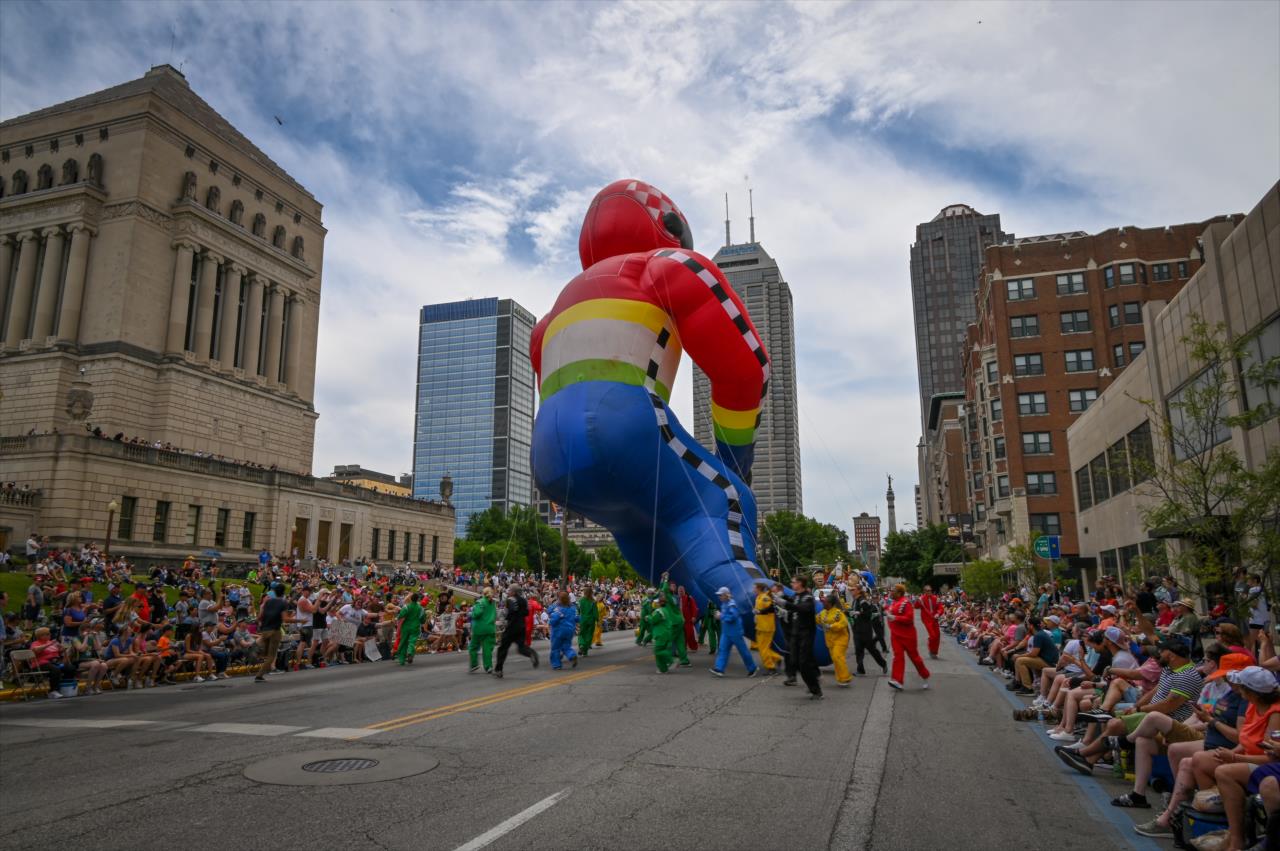 Indy 500 Driver Balloon - 500 Festival Parade - By: Doug Mathews -- Photo by: Doug Mathews