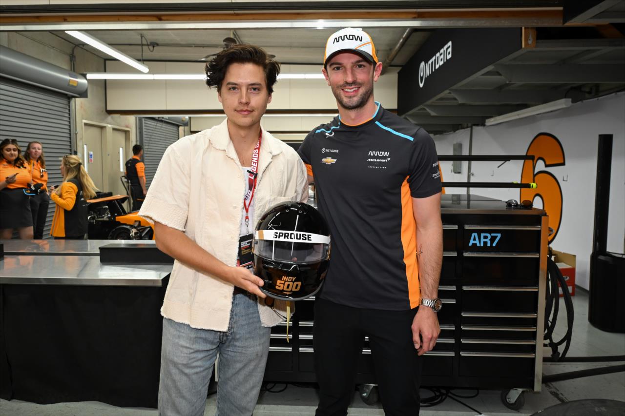 Cole Sprouse and Alexander Rossi - Legends Day by Firestone - By: James Black -- Photo by: James  Black
