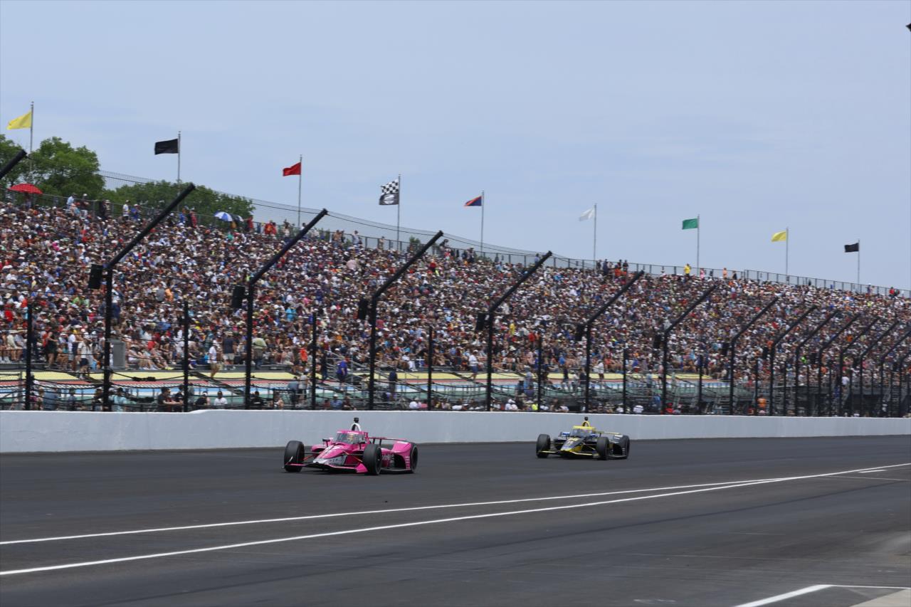 Kyle Kirkwood and Colton Herta - 107th Running of the Indianapolis 500 Presented By Gainbridge - By: Chris Jones -- Photo by: Chris Jones