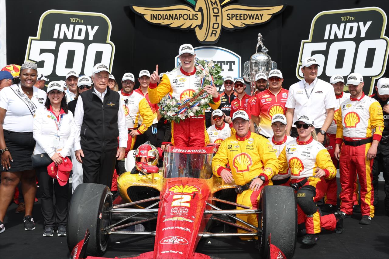 Josef Newgarden and Team Penske - 107th Running of the Indianapolis 500 Presented By Gainbridge - By: Chris Owens -- Photo by: Chris Owens