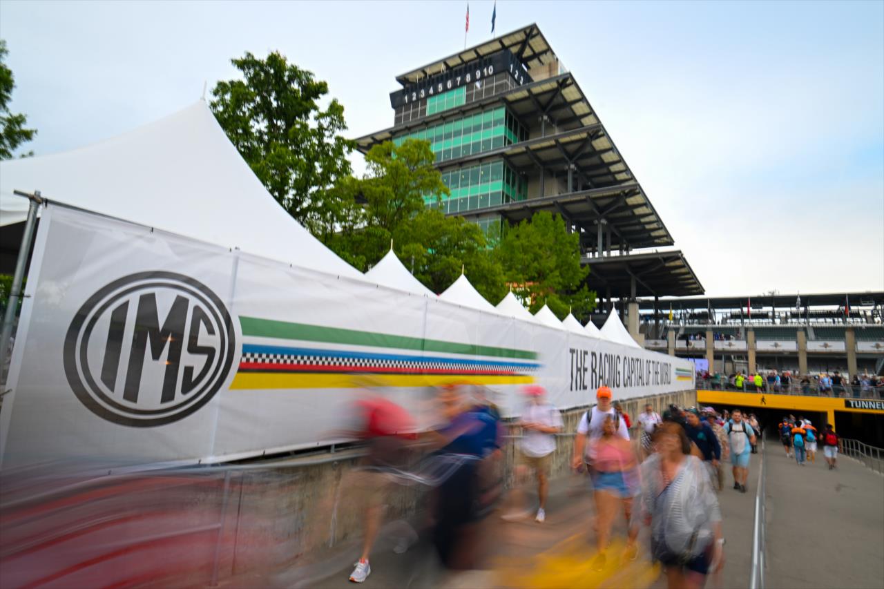 Morning fans at IMS - 107th Running of the Indianapolis 500 Presented By Gainbridge - By: Doug Mathews -- Photo by: Doug Mathews