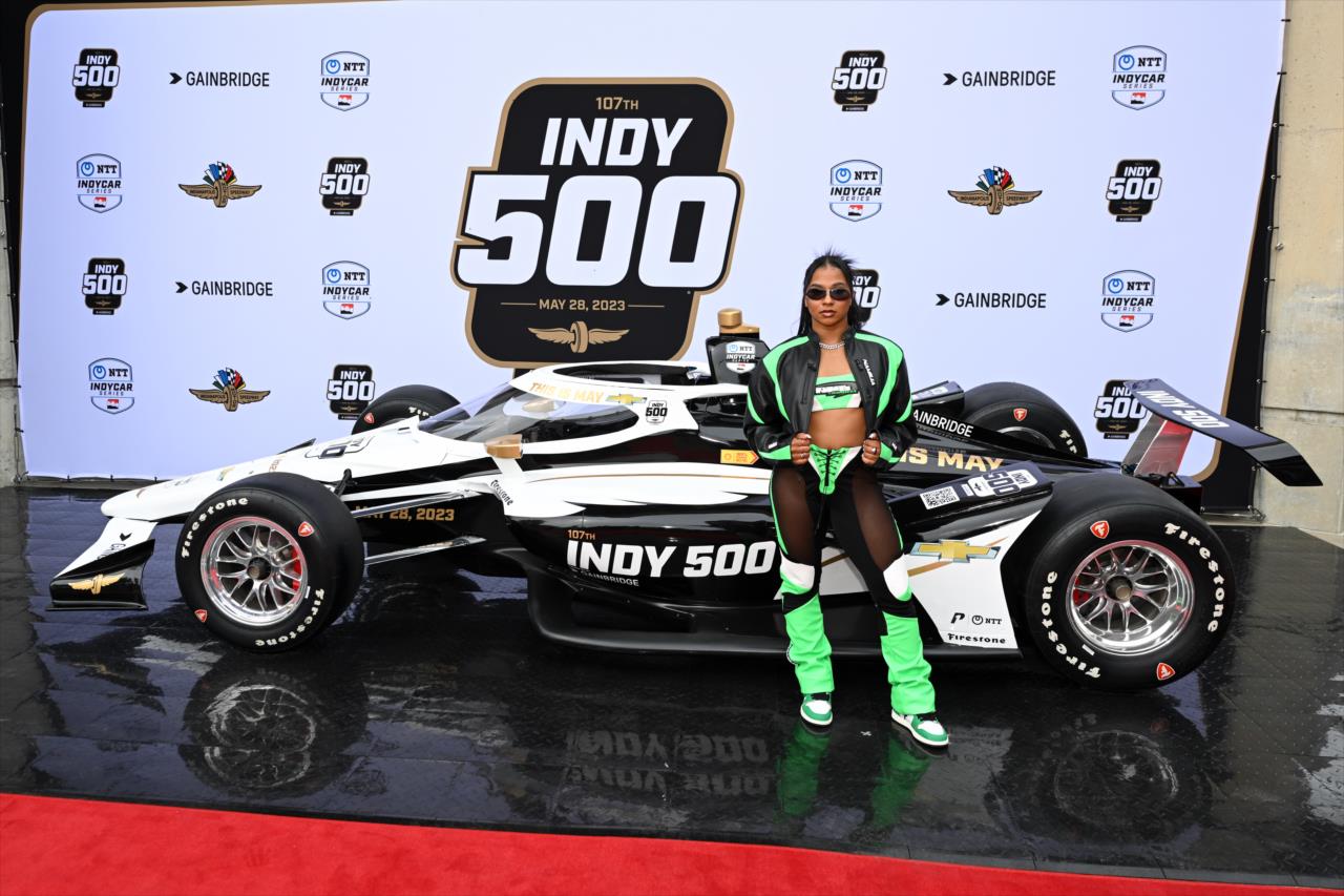 Jordan Chiles - 107th Running of the Indianapolis 500 Presented By Gainbridge - By: James Black -- Photo by: James  Black