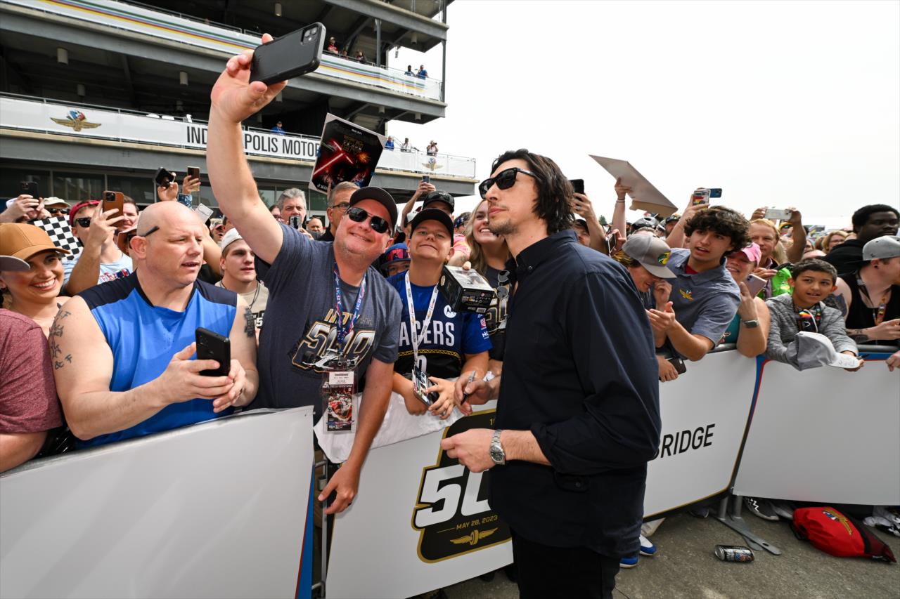 Adam Driver - 107th Running of the Indianapolis 500 Presented By Gainbridge - By: James Black -- Photo by: James  Black