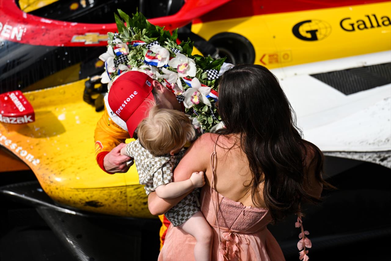 Josef Newgarden with his family - 107th Running of the Indianapolis 500 Presented By Gainbridge - By: James Black -- Photo by: James  Black