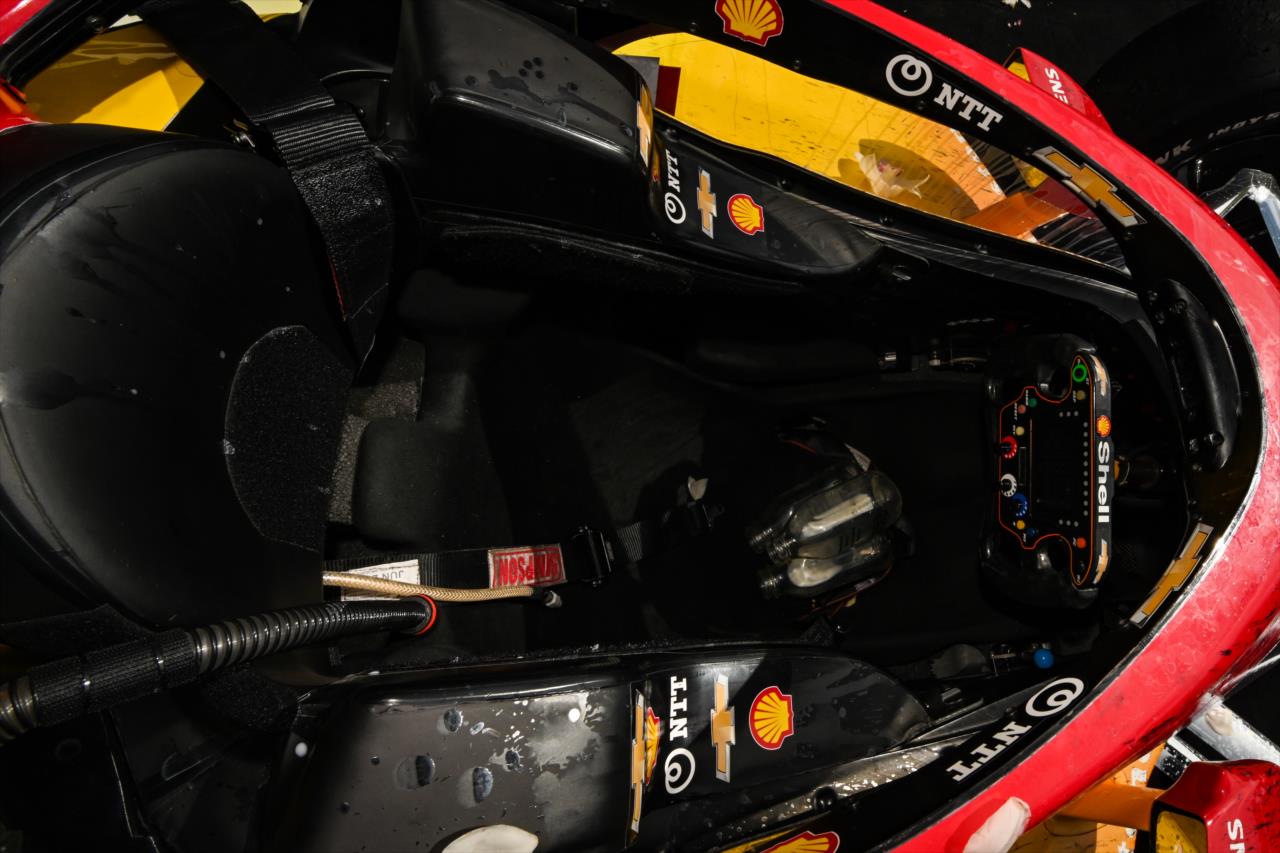 The cockpit of Josef Newgarden's winning Dallara - 107th Running of the Indianapolis 500 Presented By Gainbridge - By: James Black -- Photo by: James  Black