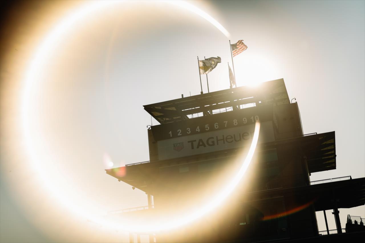 Dawn over the Pagoda - 107th Running of the Indianapolis 500 Presented By Gainbridge - By: Joe Skibinski -- Photo by: Joe Skibinski