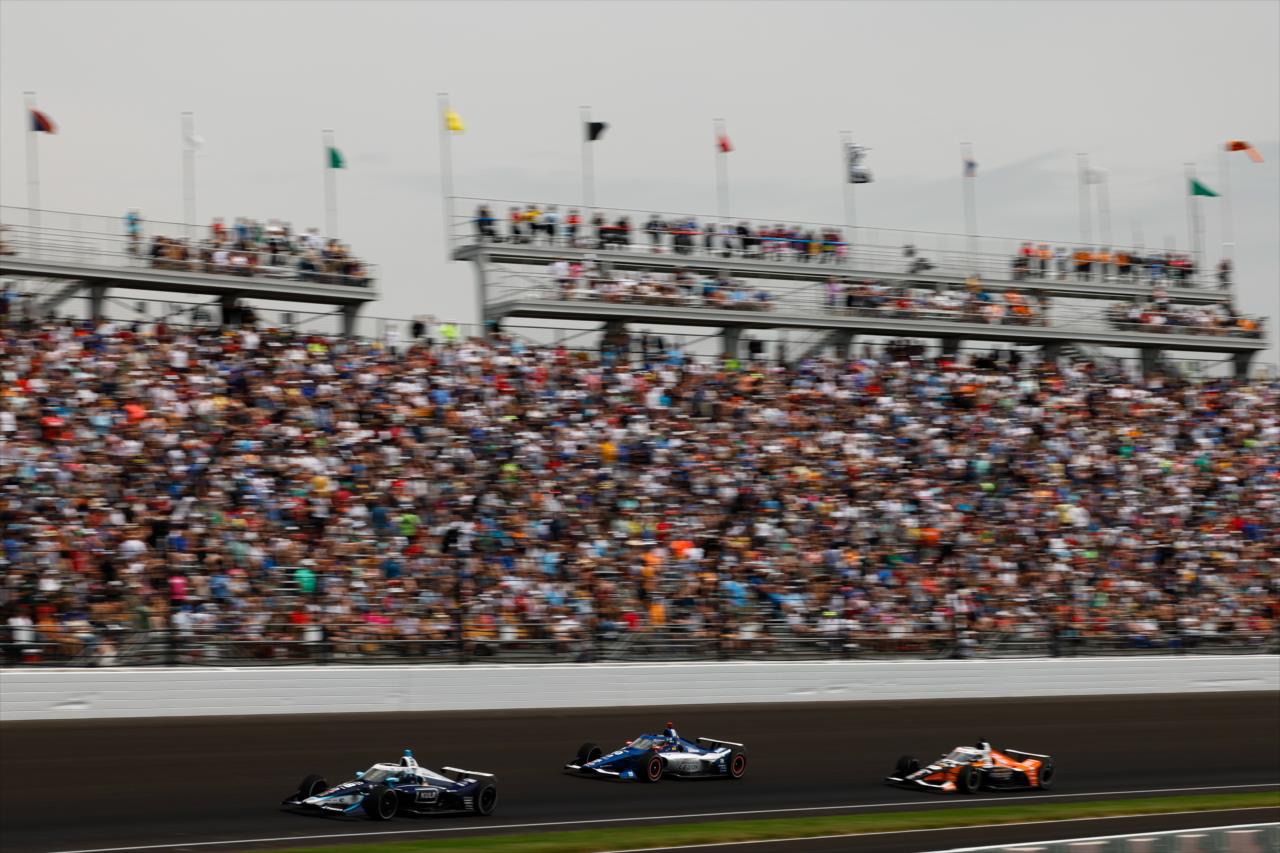 Track action - 107th Running of the Indianapolis 500 Presented By Gainbridge - By: Joe Skibinski -- Photo by: Joe Skibinski