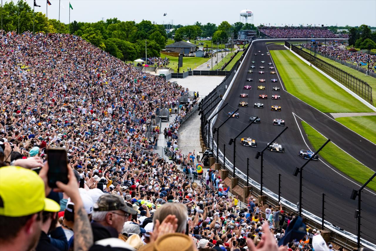 Start - 107th Running of the Indianapolis 500 Presented By Gainbridge - By: Karl Zemlin -- Photo by: Karl Zemlin