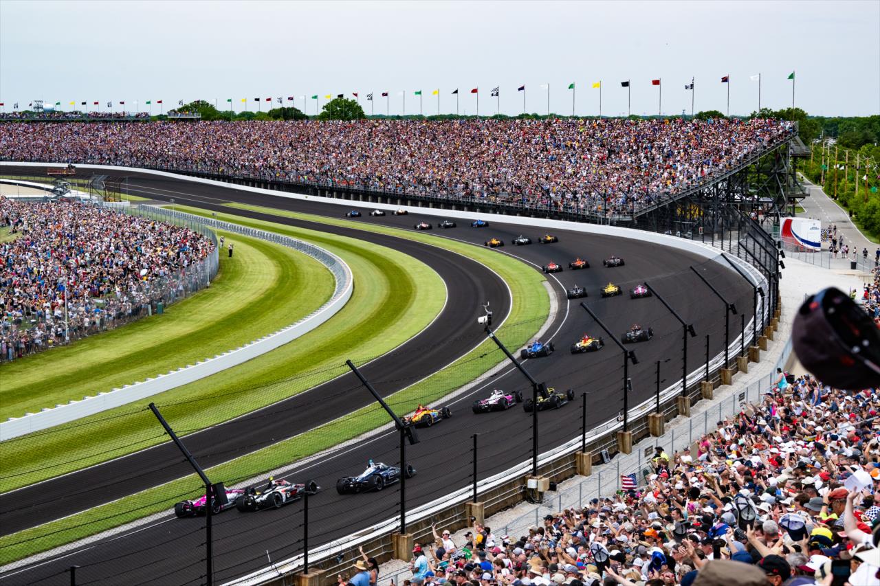 Start - 107th Running of the Indianapolis 500 Presented By Gainbridge - By: Karl Zemlin -- Photo by: Karl Zemlin