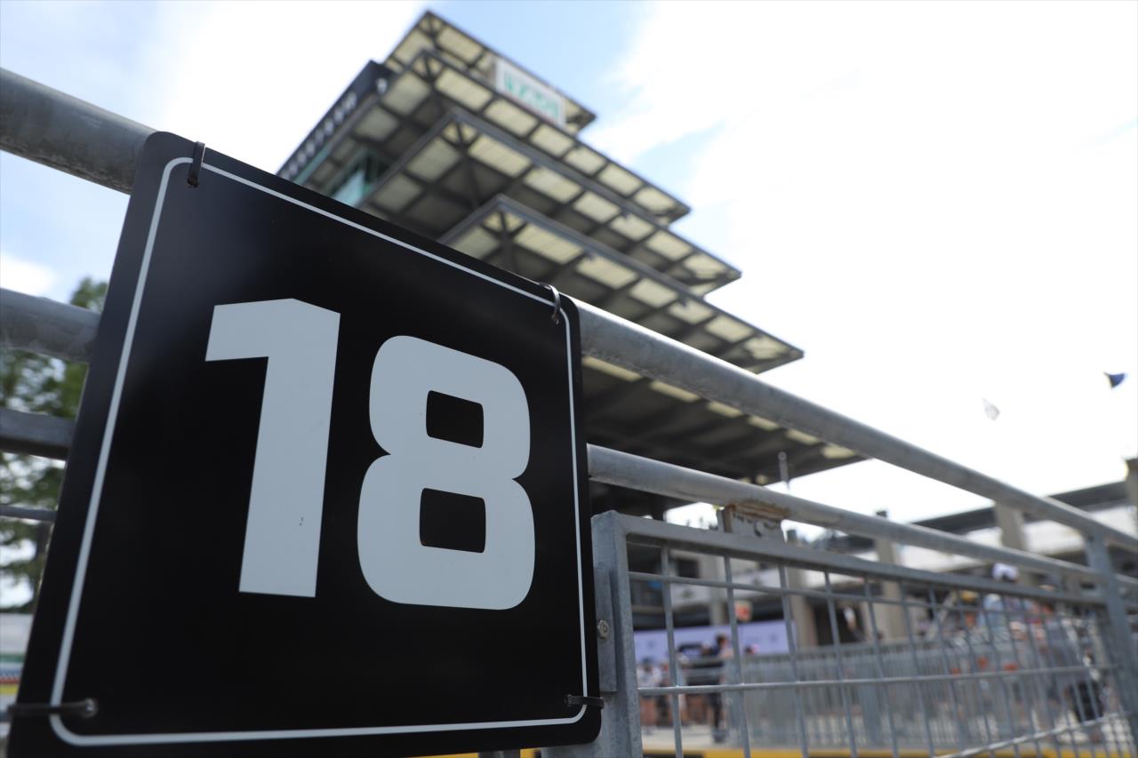 The parking spot reserved for Roger Penske - 107th Running of the Indianapolis 500 Presented By Gainbridge - By: Matt Fraver -- Photo by: Matt Fraver